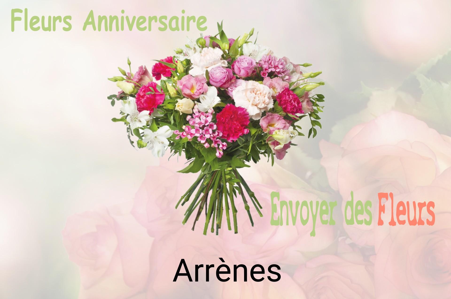 Bouquet de fleurs d’anniversaire livré à Arrènes